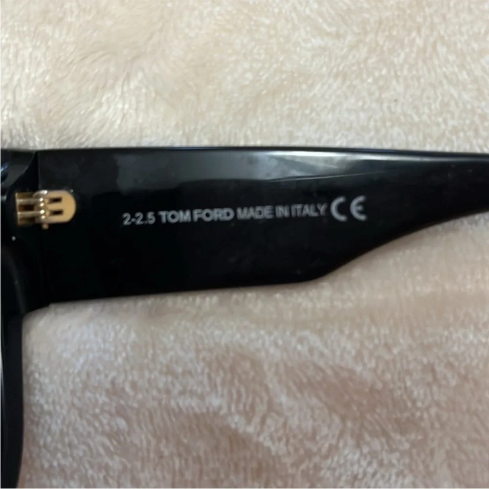 Tom Ford Black Sunglasses with Gold Accents - Picture 3 of 3